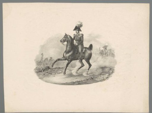 Portrait of Frederick William III, King of Prussia, on horseback