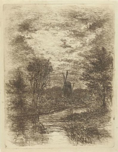 Landscape with a mill