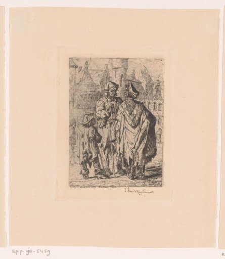 Flemish Beggars in a City