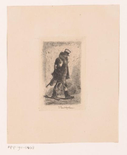 Man with hat and violin