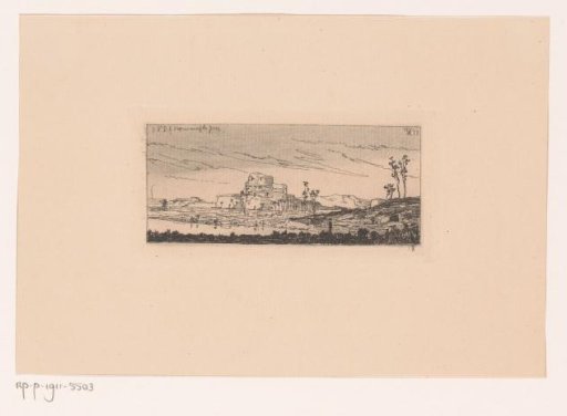 View of a castle ruin