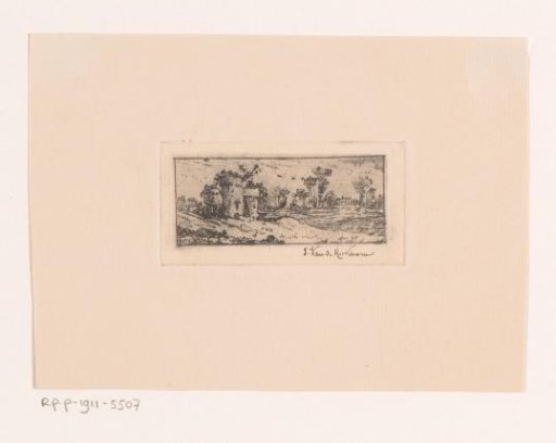 Landscape with castle ruin