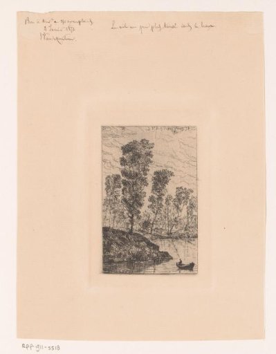 Landscape with a Rowing Boat on the Water