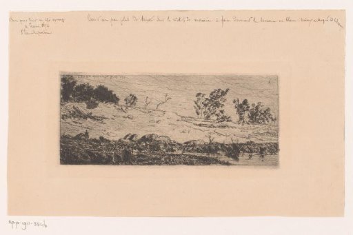 Rolling landscape with a lake
