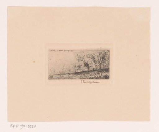 Landscape with a few trees