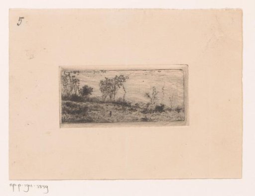 Landscape with Trees and a Small Figure