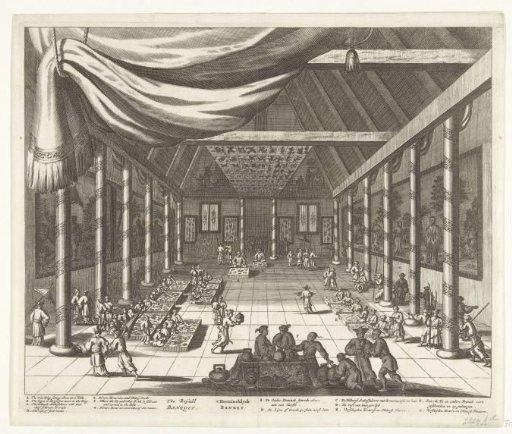 Banquet for the Dutch embassy in the palace, 1667
