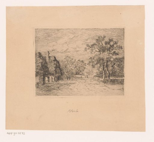 Village View with wide country road