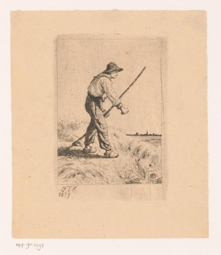 Peasant Mowing the Field
