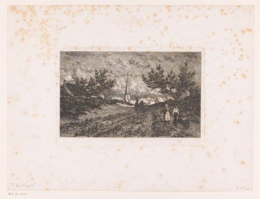 Village View with Country Road in the Campine