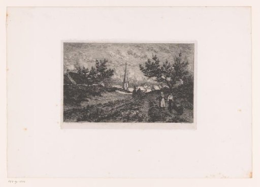Village View with Country Road in the Campine