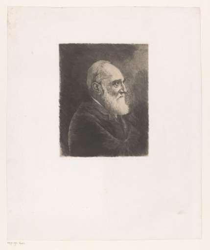 Portrait of an unknown bearded man