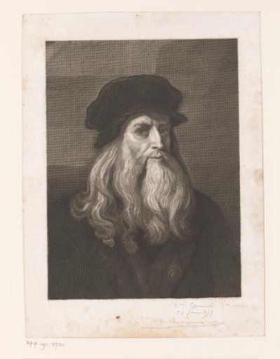 Portrait of an unknown man with a long beard