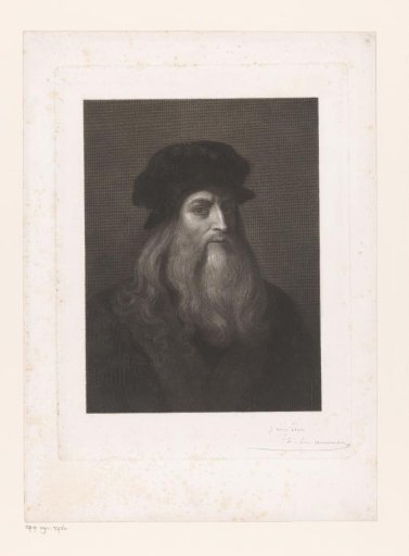 Portrait of an unknown man with a long beard
