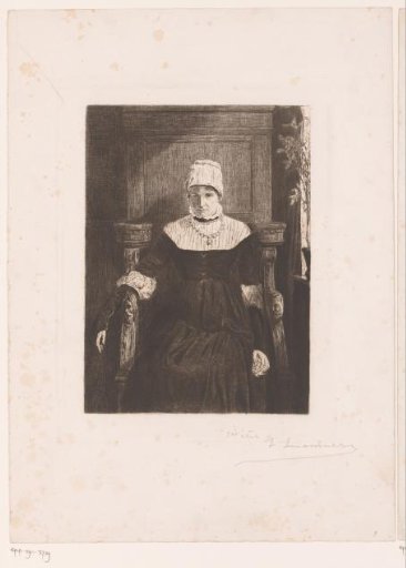 Portrait of an unknown lady, sitting at the window
