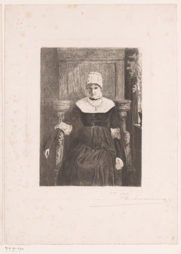 Portrait of an unknown lady, sitting at the window