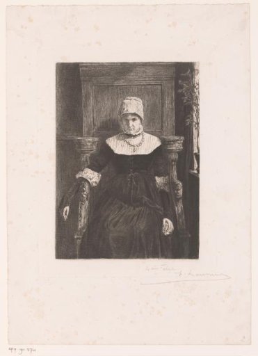 Portrait of an unknown lady, sitting at the window