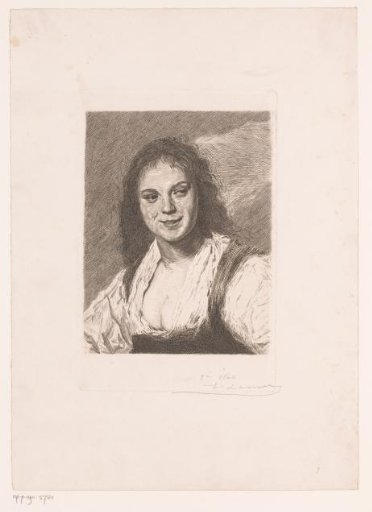 Portrait of an unknown Roma girl