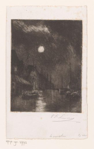 River View in a City by Night