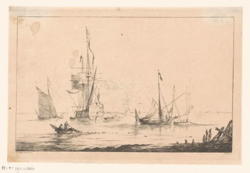 Ships and boats on the coast