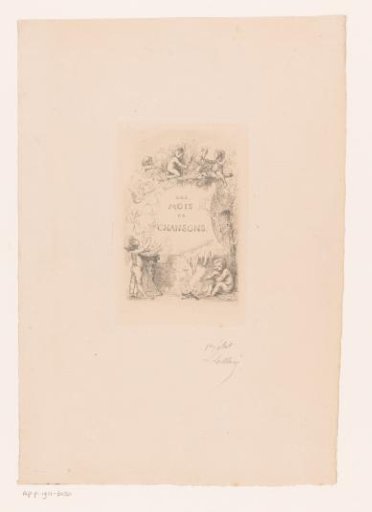 Putti with fire, birds and the harvest