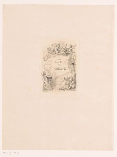Putti with fire, birds and the harvest