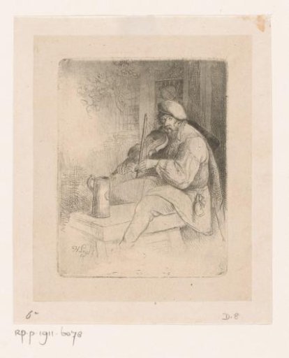 Musician playing the violin