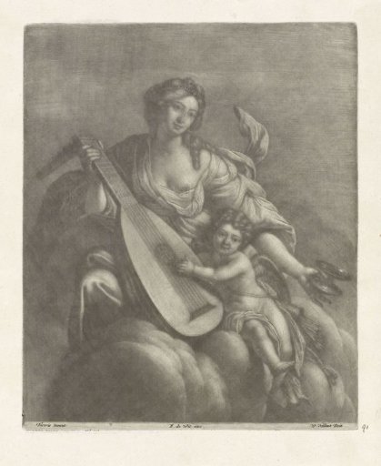 Hebe and Cupid on a Cloud