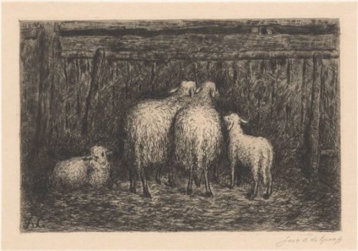 Sheep in a Stable