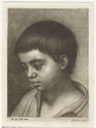 Head of a boy, facing left
