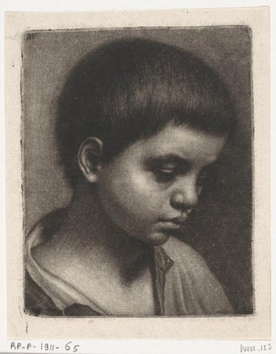Head of a boy, facing right