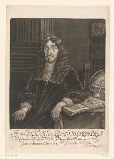 Portrait of Johann Georg Volckamer aged 55