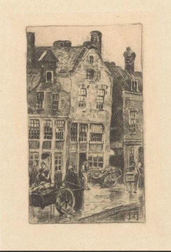 Houses on the Achterklooster in Rotterdam