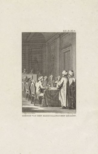 Audience with the Moroccan envoy, 1759