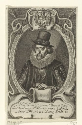 Portrait of scientist Francis Bacon
