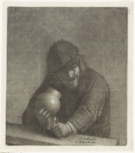 Man with a jug and a pipe (Taste)