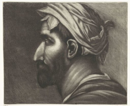 Head of a man with a turban