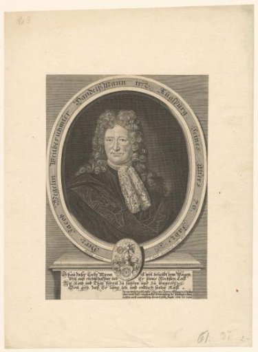 Portrait of Jacob Wegelin at the age of 76