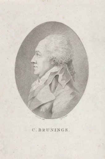 Bust portrait of Christiaan Brunings
