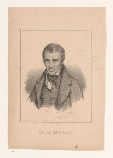 Portrait of Félicité Robert de Lamennais
