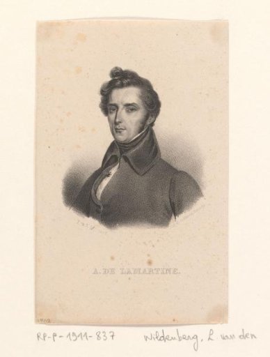 Portrait of a man, possibly Alphonse de Lamartine