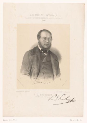Portrait of the politician Pierre-Joseph Proudhon