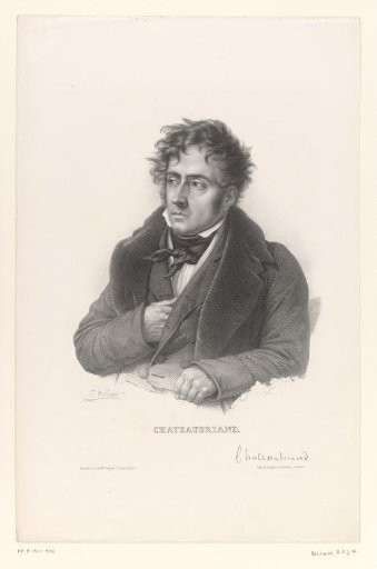 Portrait of the poet and politician François-René de Chateaubriand
