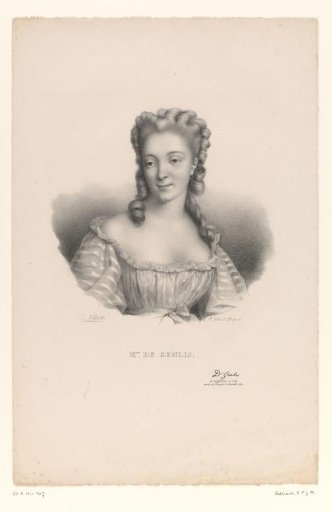 Portrait of the writer Stéphanie Félicité, Countess of Genlis