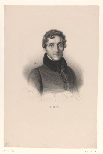 Portrait of the statesman Louis-Mathieu Molé