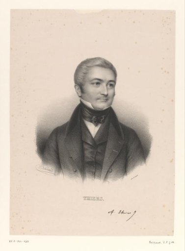 Portrait of the politician Adolphe Thiers
