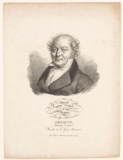 Portrait of the poet Antoine-Vincent Arnault