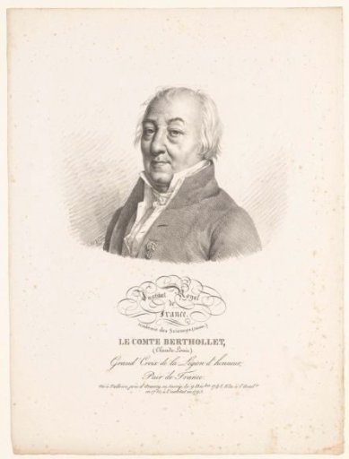 Portrait of the chemist Claude-Louis Berthollet