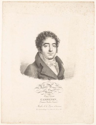 Portrait of the poet François-Nicolas-Vincent Campenon