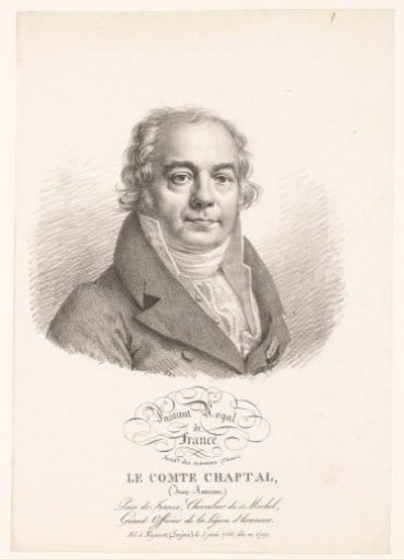 Portrait of the chemist Jean-Antoine Chaptal
